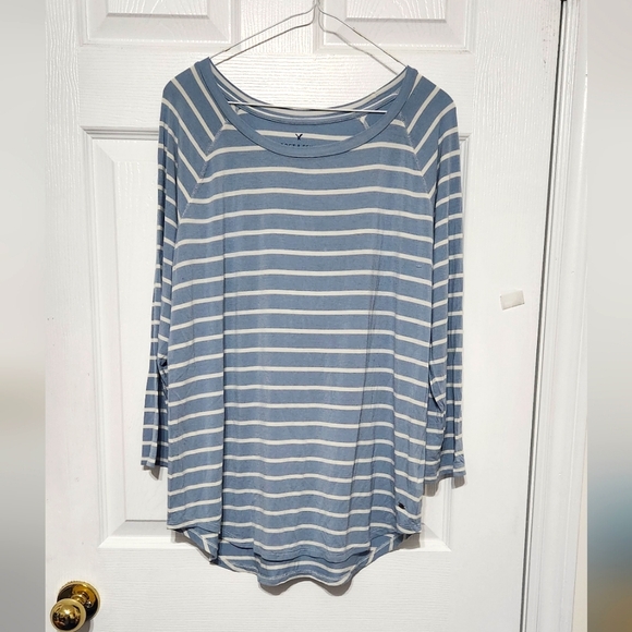 Long Sleeve Strip Top - Picture 1 of 1